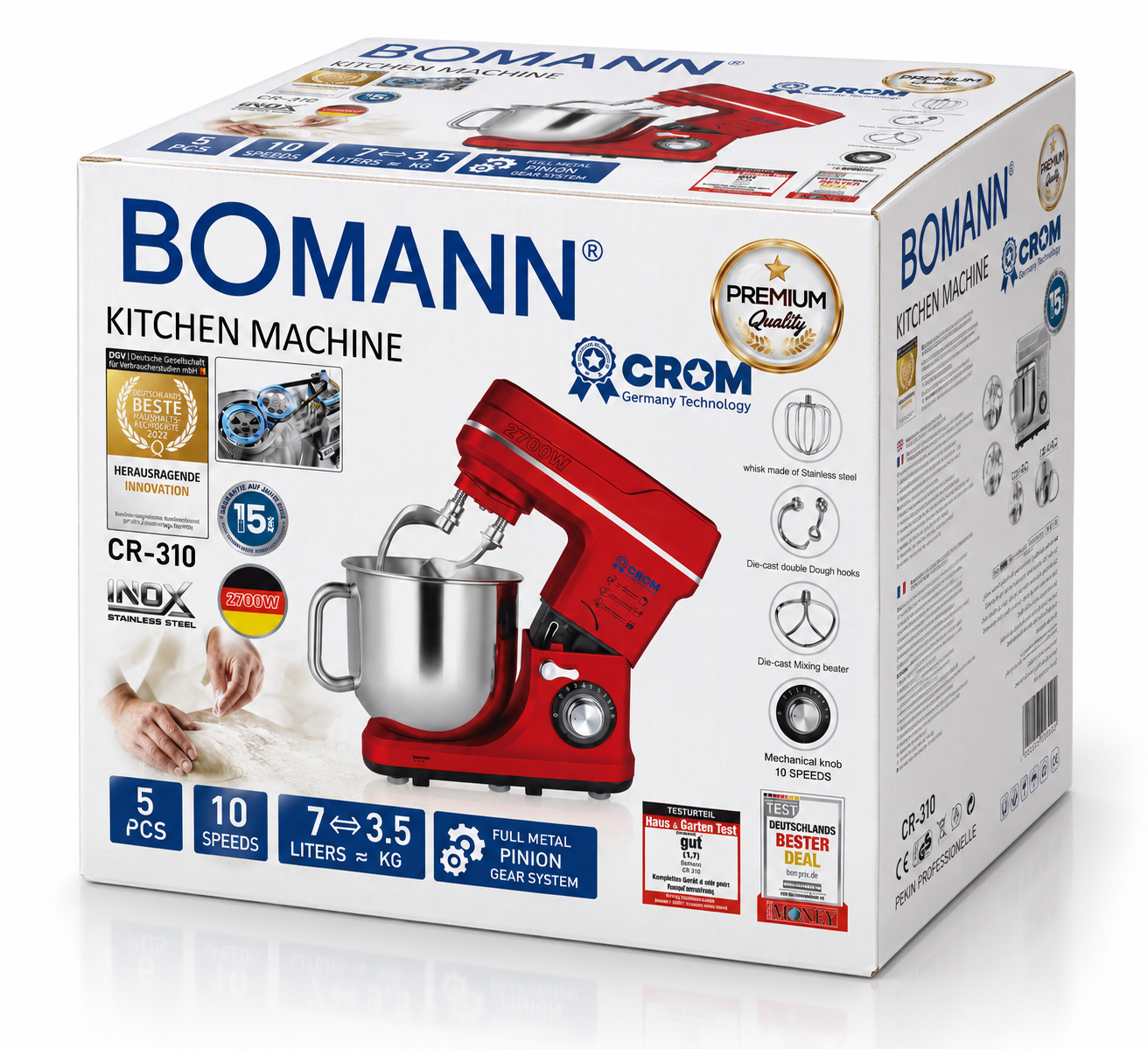 *عجانة BOMANN × CROM CR‑310 – 2700W / 7L*